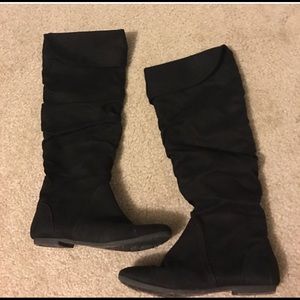 Black Suede Like Boots